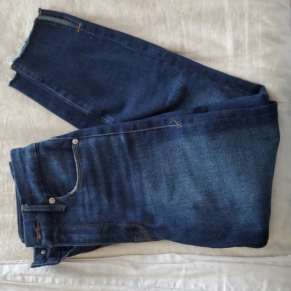 Good American Good Waist split raw hem skinny jeans - Size 4/27